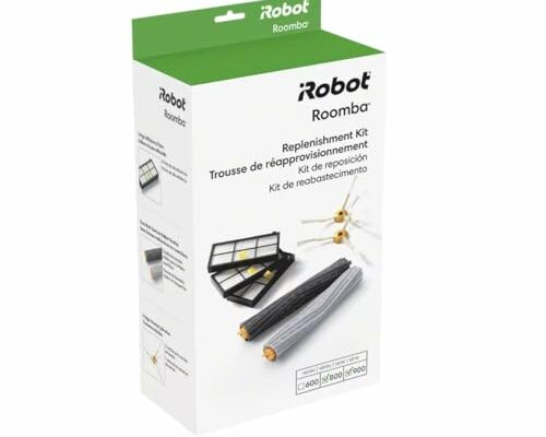 iRobot Roomba Authentic Replacement Parts - Roomba 800 and 900 Series Replenishment Kit (3 AeroForce Filters, 2 Spinning Side Brushes, and 1 Set of Multi-Surface Rubber Brushes)