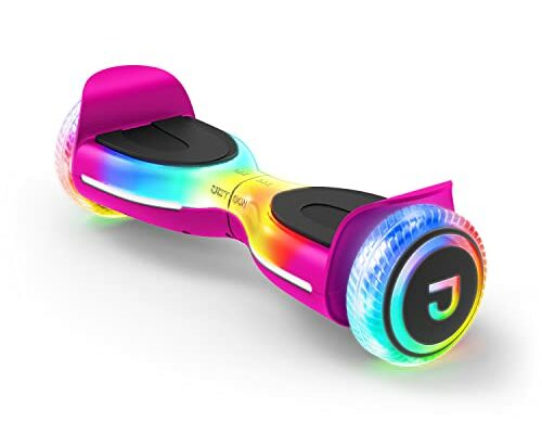 Jetson Hoverboard - Hali X Hoverboard with Off-Road All-Terrain Wheels - 12mph Hoverboard with Bluetooth Speakers and Light Up LED Deck and Wheels - Heavy Duty Self-Balancing Smart Hoverboard,Pink