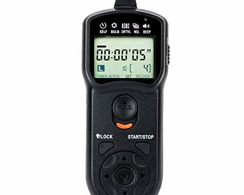 JJC Intervalometer Timer Remote Control Shutter Release for Canon EOS Rebel T6 T7 2000D 90D 80D 70D 60Da 77D T8i T7i T6i T6s SL3 SL2 T5i T4i EOS R R6 Mark II R6 R7 R8 R10 RP R100 M6 Mark II M5 & More