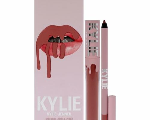 Kylie Cosmetics Matte Lip Kit - 301 Liquid Angel for Women - 2 Pc 0.10oz Matte Liquid Lipstick, 0.03oz Lip Liner