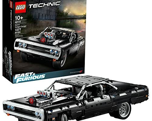 LEGO Technic 42111 La Dodge Charger de Dom, Maquette Voiture de Course a Construire Fast and Furious, Idée Cadeau