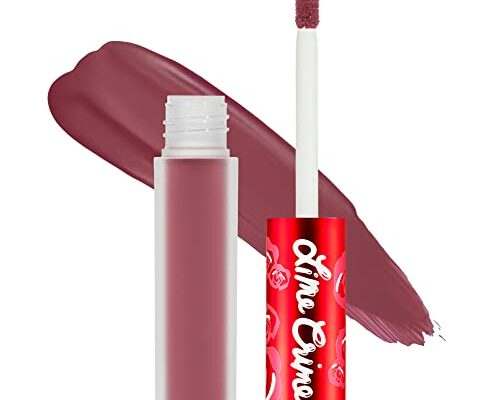 Lime Crime Velvetines Liquid Matte Lipstick, Sasha (Toasted Rose) - Bold, Long Lasting Shades & Lip Lining - Stellar Color & High Comfort for All-Day Wear - Talc-Free & Paraben-Free