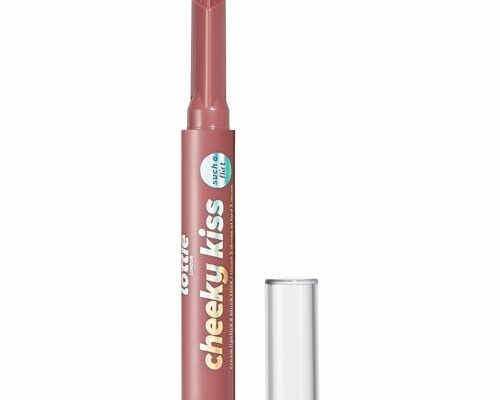 Lottie London Cheeky Kiss in Such a Flirt, Multi-tasking Lip & Cheek Color Stick, Easy-to-apply Blusher & Lipstick, Infused with Hyaluronic Acid & Vitamin E