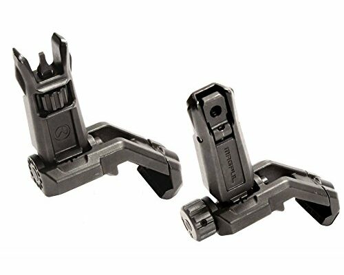 Magpul MBUS Pro Offset Front and Rear Flip-Up Backup Sights, 526-525, Black