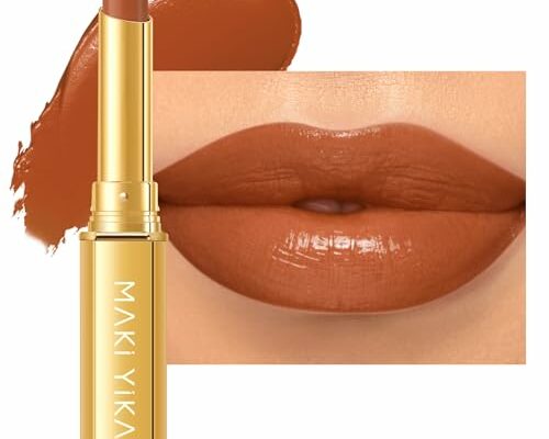 MAKI YIKA Brown Lipstick for Women Moisture Hydrate Lipsticks Glossy Reddish Lipsticks Sheer Finish Lightweight Tinted Lip Balm (Z10 Sex Chocalate)