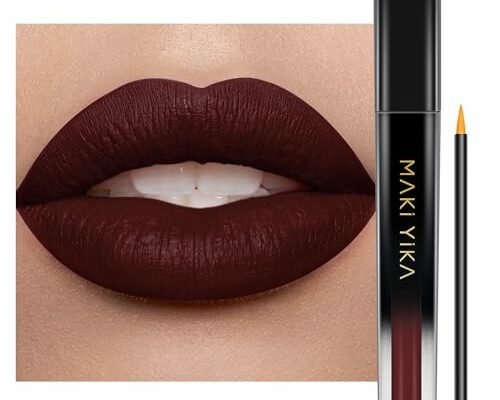 MAKI YIKA Dark Brown Lipstick for Women Color Stay Long Lasting Lipsticks, No Smudge Matte Liquid Lipstick Transferproof Chocolate Lip Stick | Chocolate Delight