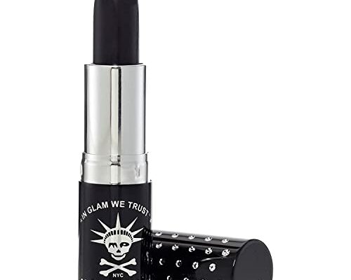 MANIC PANIC Raven Lethal Lipstick Creamtones - Creamy Semi Matte Lipstick for Black Lip Color - Cruelty-Free Moisturizing Lipstick for Soft Lips (.35oz)