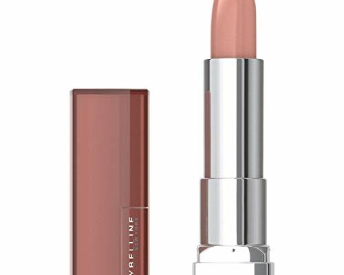 Maybelline Color Sensational Lipstick, Lip Makeup, Cream Finish, Hydrating Lipstick, Nude Lust, Nude ,1 Count