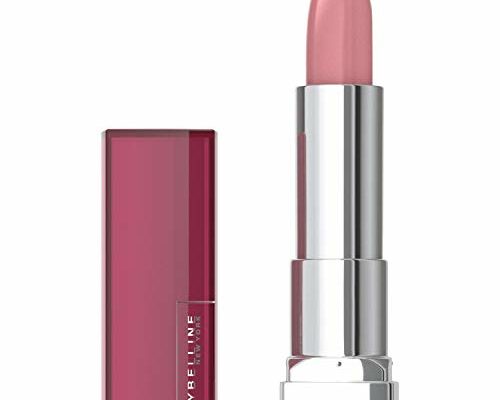 Maybelline Color Sensational Lipstick, Lip Makeup, Cream Finish, Hydrating Lipstick, Born With It, Nude Pink ,1 Count