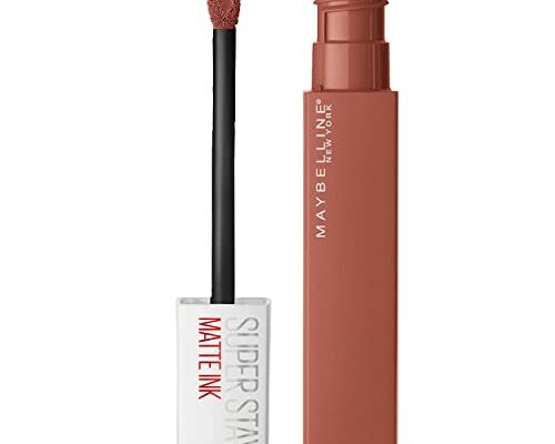 Maybelline Super Stay Matte Ink Liquid Lipstick Makeup, Long Lasting High Impact Color, Up to 16H Wear, Amazonian, Nude Brown, 1 Count