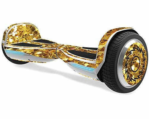 MightySkins Skin Compatible with Razor Hovertrax 1.5 Hover Board - Gold Chips | Protective, Durable, and Unique Vinyl Decal wrap Cover | Easy to Apply, Remove, and Change Styles | Made in The USA