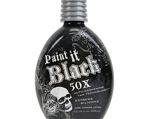 Millennium Tanning Paint It Black 50X - Extreme Dark Tanning Lotion, 13.5 Ounces