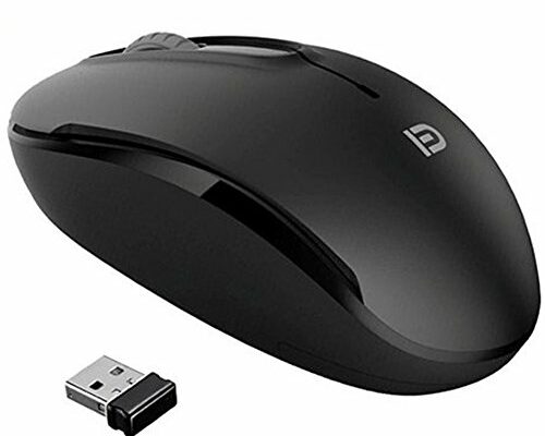 MiraCase Comfortable 2.4 GHz Long Range Silent Wireless Mouse | 1600 DPI | 30ft Working Distance | Battery Included | Black