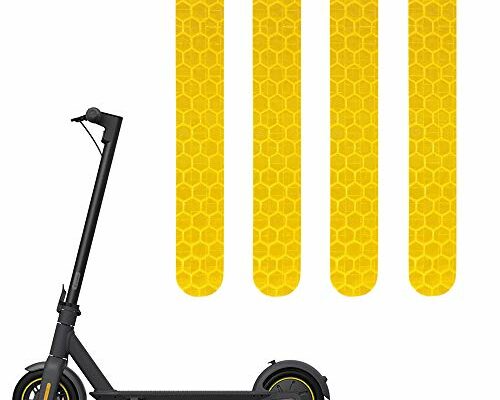 MORICHS Self-Adhesive Night Reflective Stickers for Segway Ninebot Max Electric Scooter Waterproof Warning Strip for Ninebot Max Scooter Decoration Accessories