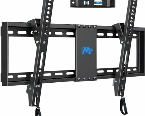 Mounting Dream UL Listed TV Mount for Most 37-75 Inch TV, Universal Tilt TV Wall Mount Fit 16", 18", 24" Stud with Loading Capacity 132lbs, Max Vesa 600 x 400mm, Low Profile Flat Wall Mount Bracket