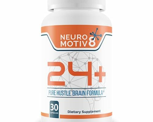 Neuro 24 + Brain Enhancement Formula - Brain Booster - Motiv8 Your Mind with This Pure Hustle Brain Formula Designed to Uplift Your Focus and Support Improved Brain Performance