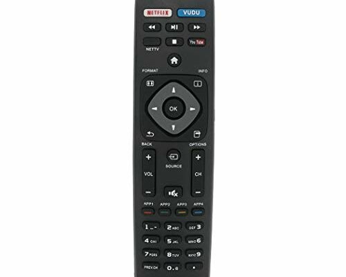 NH500UP Replace Remote fit for Philips TV 50PFL5601/F7 65PFL5602/F7 55PFL5602/F7 50PFL5602/F7 43PFL5602/F7 32PFL4902/F7 40PFL4901/F7 43PFL4901/F7 50PFL4901/F7 43PFL4902/F7 65PFL6902/F7 55PFL6902/F7