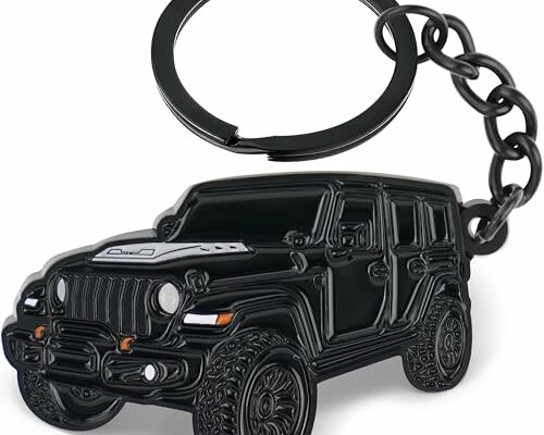 Novastar Car Keychain Compatible with Jeep Wrangler Accessories, Cool Key Chains for Car Keys Compatible with Jeep Wrangler Keychain