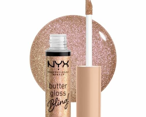 NYX PROFESSIONAL MAKEUP Butter Gloss Bling Lip Gloss, Non Sticky and Shiny Vegan Lip Makeup - Bring The Bling