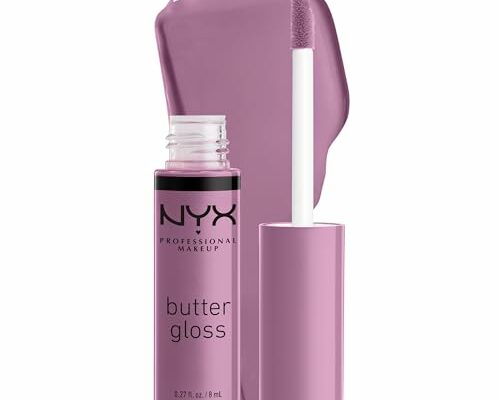 NYX PROFESSIONAL MAKEUP Butter Gloss, Non-Sticky Lip Gloss - Marshmallow (Muted Lilac)