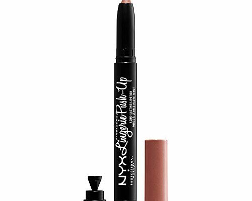 NYX PROFESSIONAL MAKEUP Lip Lingerie Push-Up Long Lasting Plumping Lipstick - Bedtime Flirt (Red Tone Pink)