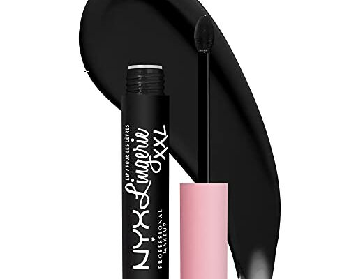 NYX PROFESSIONAL MAKEUP Lip Lingerie XXL Matte Liquid Lipstick - Naughty Noir (Black)