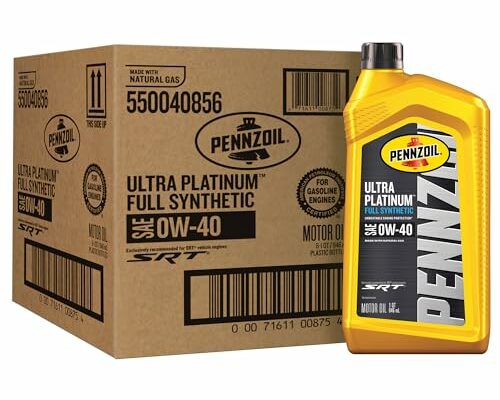 Pennzoil Ultra Platinum Full Synthetic 0W-40 Gasoline Engine Oil, 1 Quart (Case of 6)