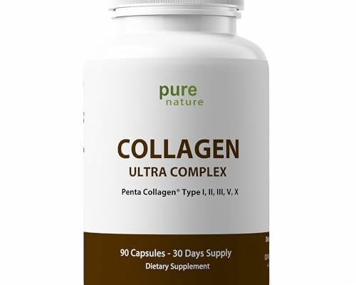 PureNature Collagen Ultra 90 Capsules Penta Collagen with 5 Types I, II, III, V & X