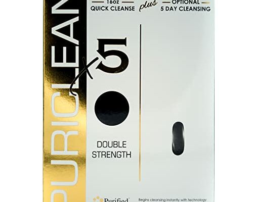 Puriclean X5 Complete Body Cleanser 2 in 1 Detox - Double Strength Cleansing Support - 5-Day Detoxifying to Flush Out Toxins- 20 Capsules + 1 Fast Softgel (2 Pack)