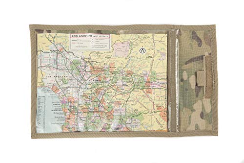 Raine Secure Seal Individual Map Case - Fits BDU pockets- 7"x9" Viewing Area (Multicam)