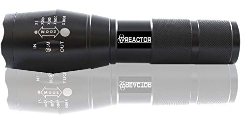 Reactor XT808 2500 Lumen Zoom LED Bulb, Super Bright Flashlight TAC Light