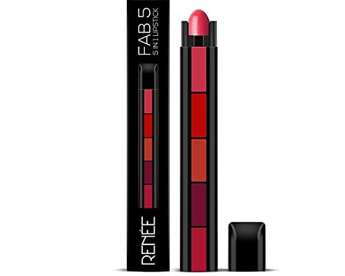 RENEE Fab 5 5-In-1 Lipstick, 7.5gm