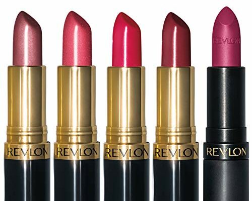 REVLON Lipstick Set, Super Lustrous 5 Piece Gift Set, Multi-Finish, Cream Pearl & Matte, Pack of 5