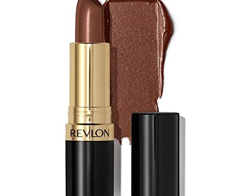 REVLON Lipstick, Super Lustrous Lipstick, Creamy Formula For Soft, Fuller-Looking Lips, Moisturized Feel in Nudes & Browns, Iced Mocha (315) 0.15 oz