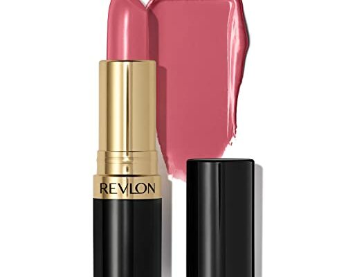 Revlon Lipstick, Super Lustrous Lipstick, Creamy Formula For Soft, Fuller-Looking Lips, Moisturized Feel in Pinks, Secret Club (766) 0.15 oz