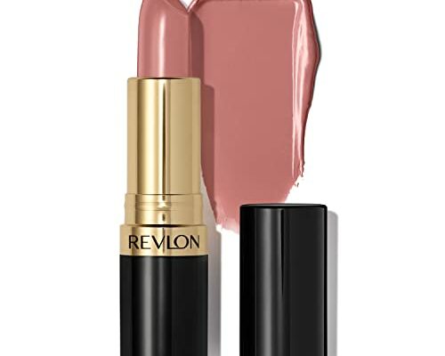 Revlon Lipstick, Super Lustrous Lipstick, Creamy Formula For Soft, Fuller-Looking Lips, Moisturized Feel in Nudes & Browns, Brazilian Tan (672) 0.15 oz