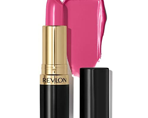 Revlon Lipstick, Super Lustrous Lipstick, Creamy Formula For Soft, Fuller-Looking Lips, Moisturized Feel in Pinks, Pink Promise (778) 0.15 oz