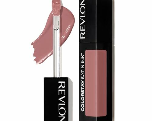 Revlon Liquid Lipstick, Face Makeup, ColorStay Satin Ink, Longwear Rich Lip Colors, Formulated with Black Currant Seed Oil, 007 Partner in Crime, 0.17 Fl Oz