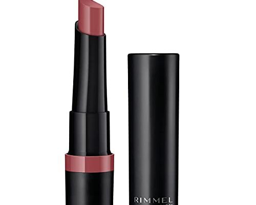 Rimmel Lasting Finish Matte Lipstick - All-Day Intense Lip Color with Exclusive Ruby and Diamond Complex - 220 Mauve Bliss, .14oz