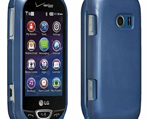 Rugged Heavy Duty Snap-On Case for LG Extravert 2 - Minimalist Shockproof Cover for LG Extravert 2 - Blue