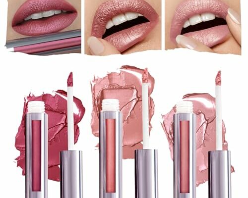 Runway Rogue Silk Glam Liquid Lipstick Lip Trio, Long Wear Liquid Lipstick Pack, (‘First Class’, ‘Jet Set’, ‘Trophy Wife’)