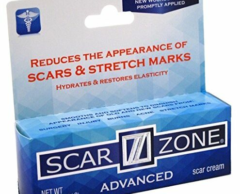 Scar Zone Advanced Scar Cream - Intensive Scar Removal for New & Old Scars, Fades Stretch Marks, Burns, & Surgical Scars 0.75 oz