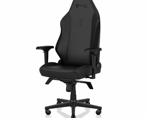 Secretlab Titan Evo Lite in Black Prime 2.0 Leatherette Gaming Chair - Reclining - Ergonomic & Heavy Duty Computer Chair with 4D Armrests & Lumbar Support - Black