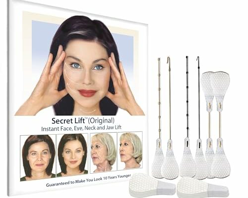 Secret Lift Original - 80 Piece Instant Face, Neck and Eye Lift Tape Kit Invisible Lifting Tapes and Bands