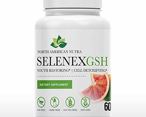 Selenex GSH | Best for Glutathione Production | 60 Capules| NAC 600mg, SelenoExcell® Selenium 200mcg, Red Orange Complex 100mg