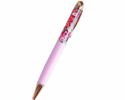 Sikyby Lipstick Love Letters Heart Valentine's Romantic Funny Pens Cute Floater Floating Liquid Writing Journaling Office Pen Unique Gift For Women Men