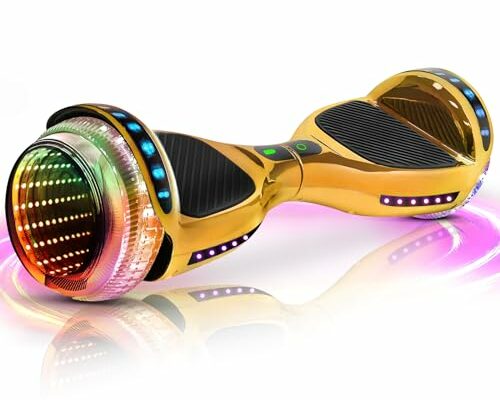 SISIGAD Hoverboard with Bluetooth, Golden