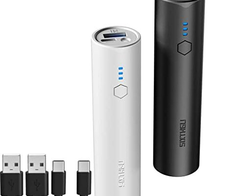 SIXTHGU Portable Charger, Power Bank, S03 2-Pack 5,000mAh Battery Pack with Fast Charging USB-C (in&Out) for iPhone 15/15 Plus/15 Pro/15 Pro Max, iPhone 14/13 Series, Samsung Galaxy