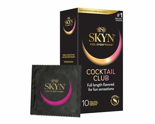 SKYN Cocktail Club Premium Flavored Condoms, 10 Count