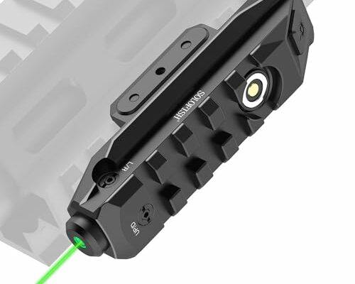 SOLOFISH SL-1107 Green Laser Sight with Picatinny Rail Mount, Low-Profile Tactical Rifle Laser Sight, Magnetic Rechargeable